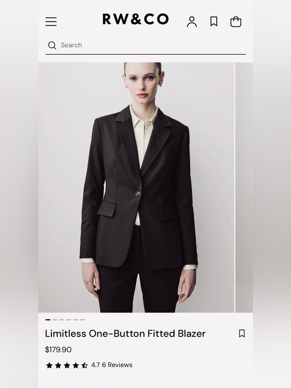Women RW&Co Navy Women's Blazer
